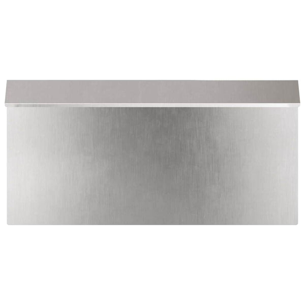 Schneckenzaun Edelstahl Silber 16 Stück