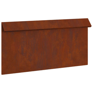 Schneckenzaun 4er Set Rostoptik