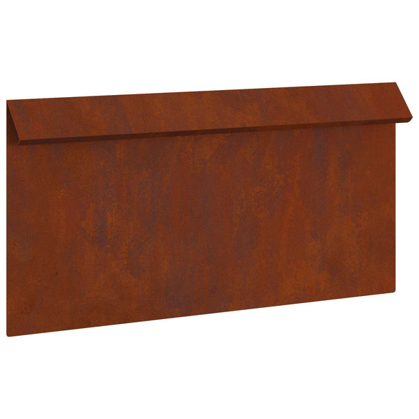 Schneckenzaun 4er Set Rostoptik