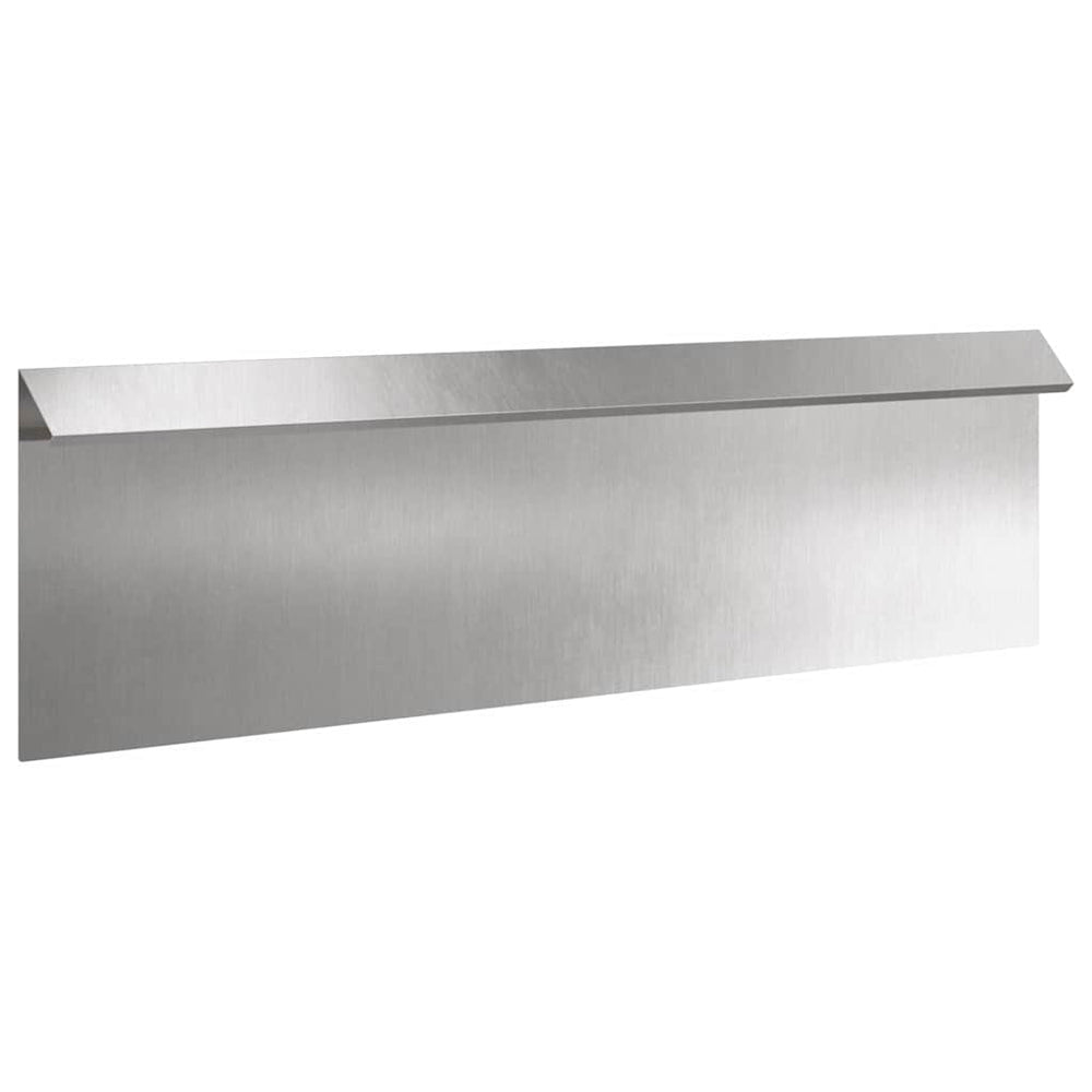 Schneckenzaun Silber 16 Stk. 100x3,5x25cm Edelstahl
