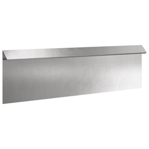 Schneckenzaun Silber 16 Stk. 100x3,5x25cm Edelstahl