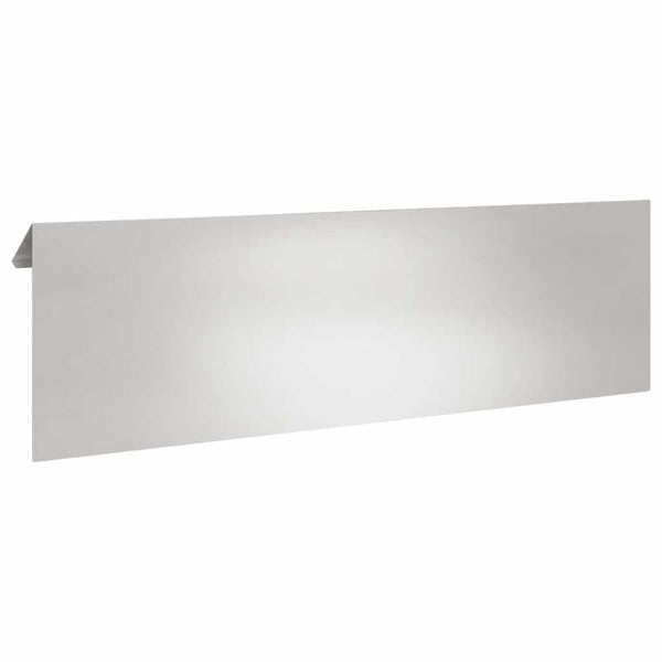 Schneckenzaun Silber 16 Stk. 100x3,5x25cm Edelstahl