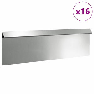 Schneckenzaun Silber 16 Stk. 100x3,5x25 cm