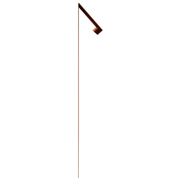 Rostiger Schneckenzaun aus Stahl