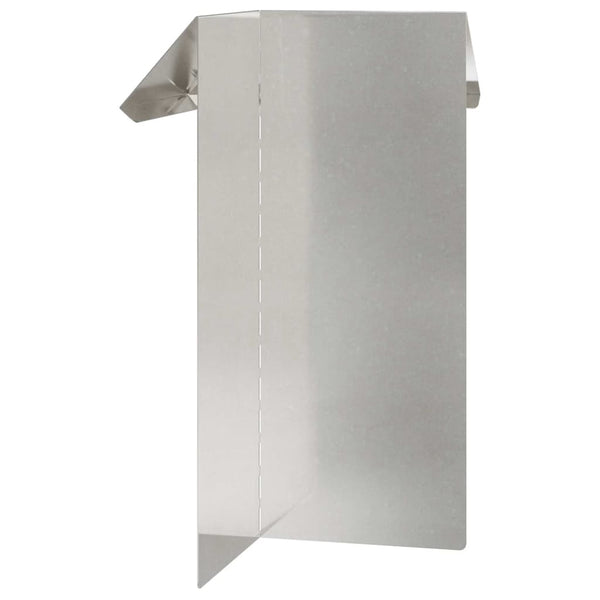 Edelstahl Schneckenzaun Silber 25cm
