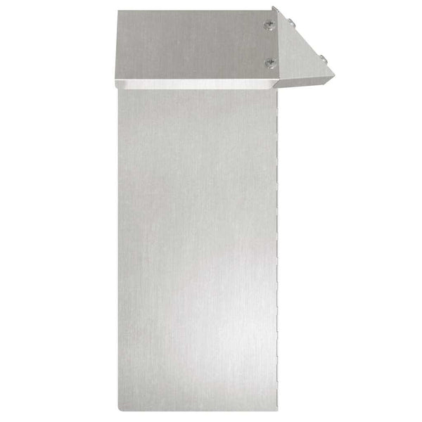 Edelstahl Schneckenzaun Silber 25cm