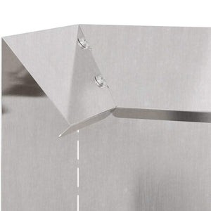 Edelstahl Schneckenzaun Silber 10x10x25cm