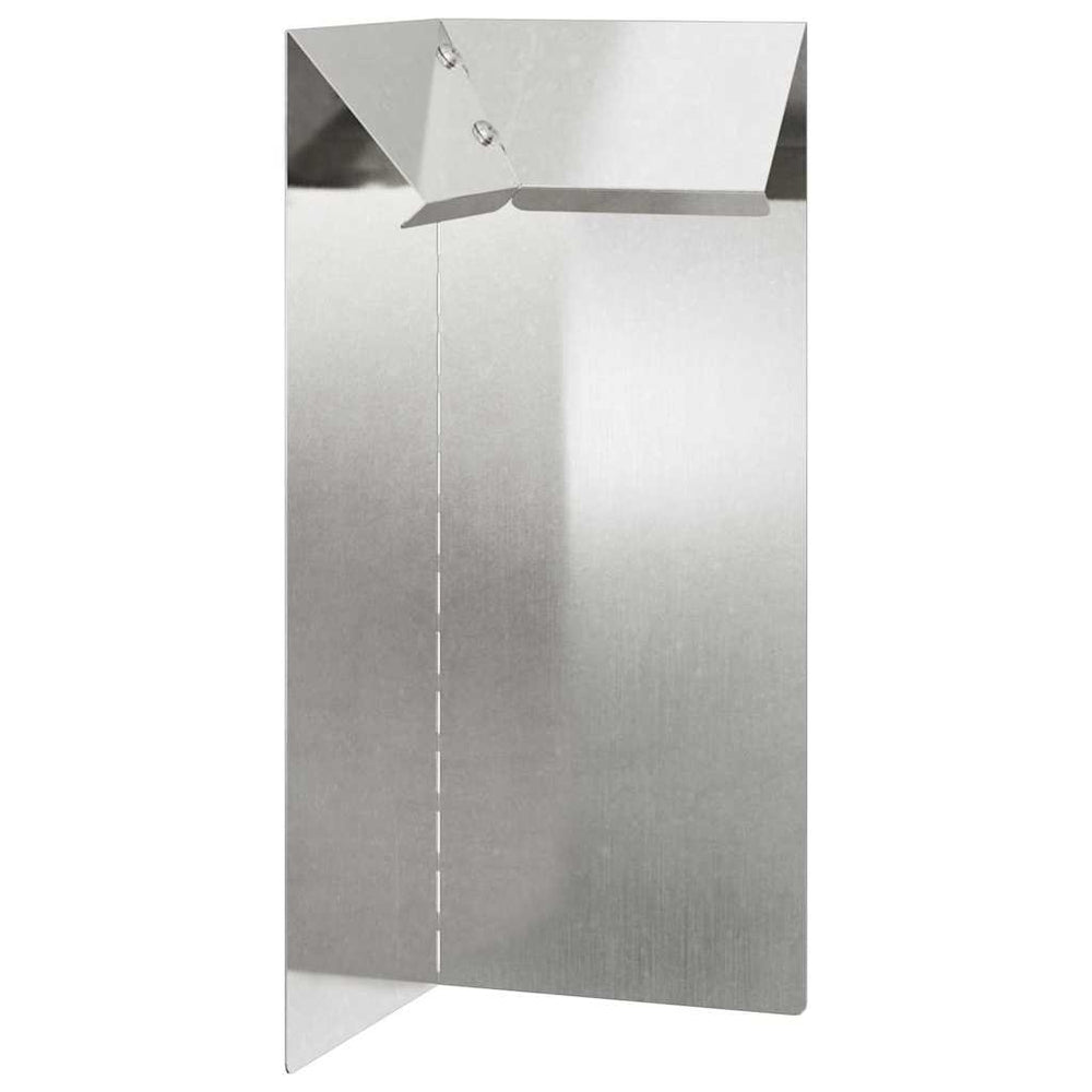 Edelstahl Schneckenzaun Silber 10x10x25cm