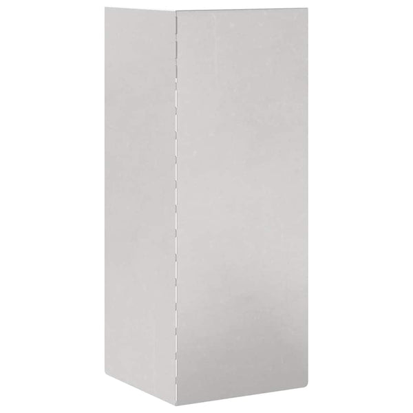Edelstahl Schneckenzaun Silber 10x10x25cm