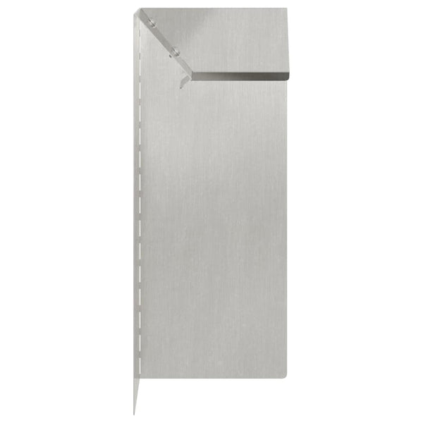 Edelstahl Schneckenzaun Silber 10x10x25cm