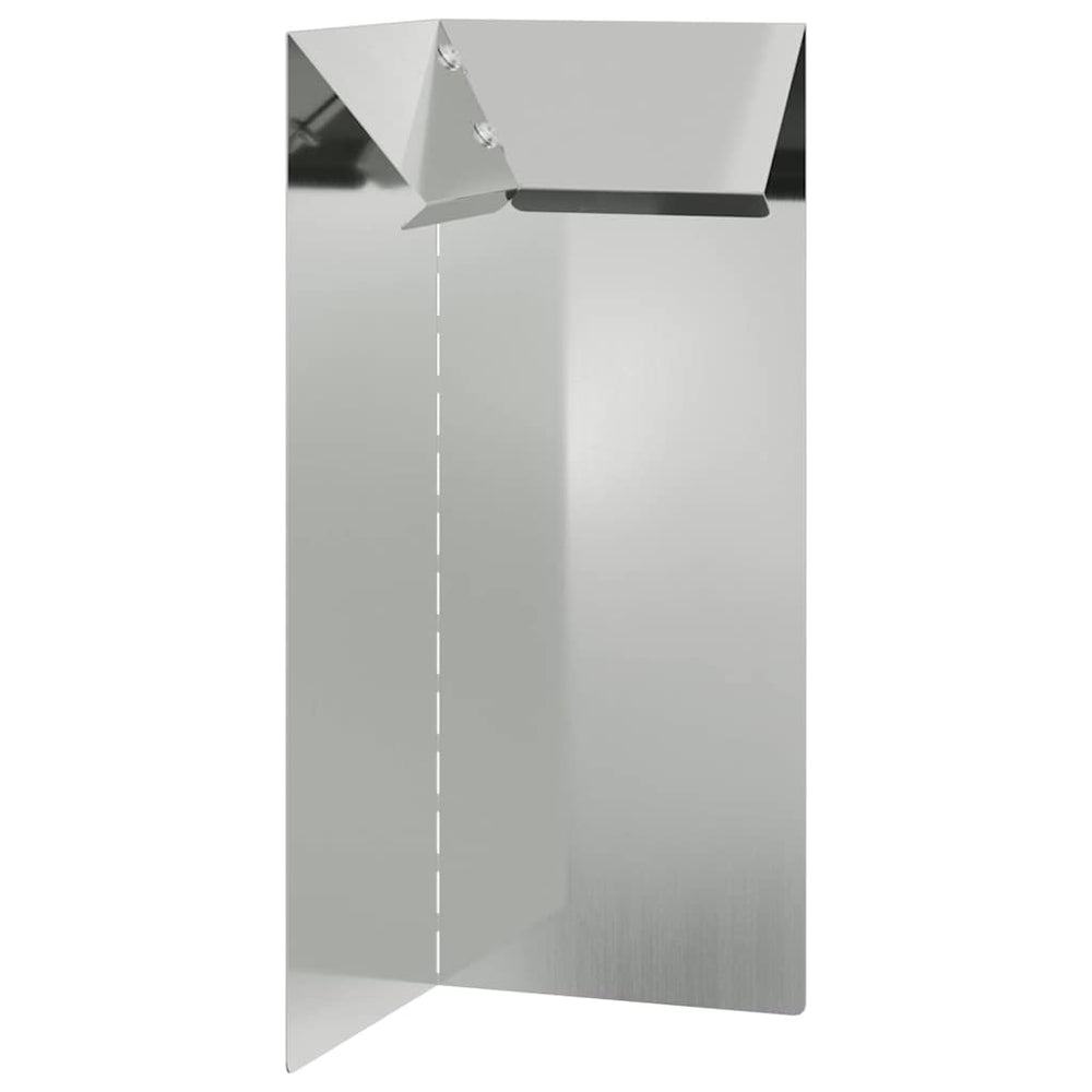 Verzinkter Schneckenzaun Silber 10x25cm