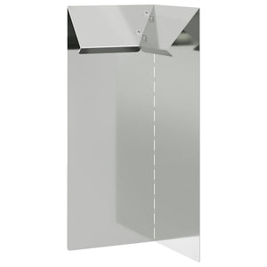 Verzinkter Schneckenzaun Silber 10x25cm