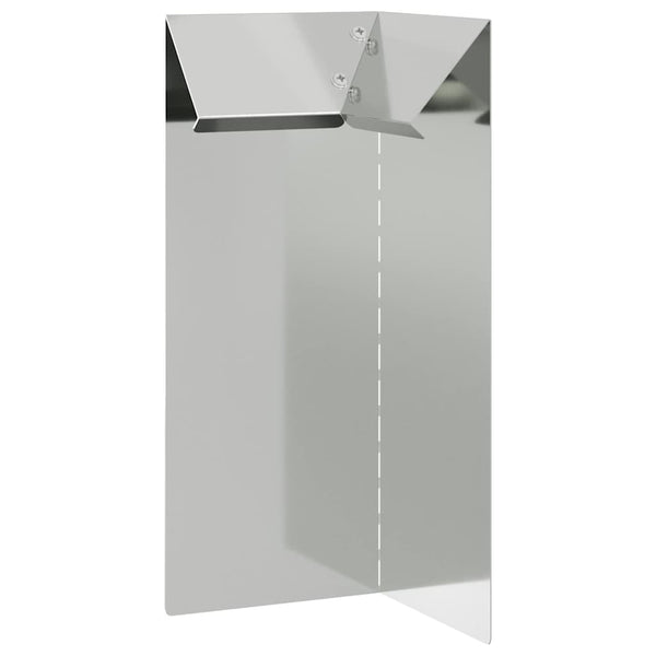 Verzinkter Schneckenzaun Silber 10x25cm