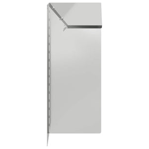 Verzinkter Schneckenzaun Silber 10x25cm