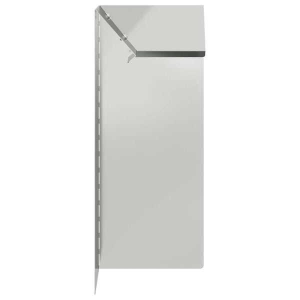 Verzinkter Schneckenzaun Silber 10x25cm