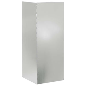 Schneckenzaun Silber 4er Set, 10x10x25cm