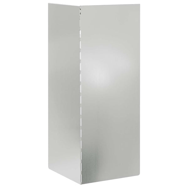 Schneckenzaun Silber 4er Set, 10x10x25cm