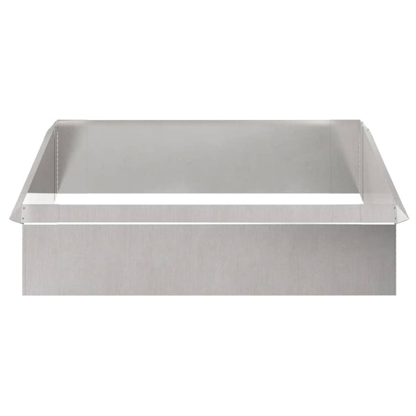 Schneckenzaun Silber Edelstahl 8 Stk