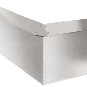 Schneckenzaun Silber Edelstahl 12 Stk.