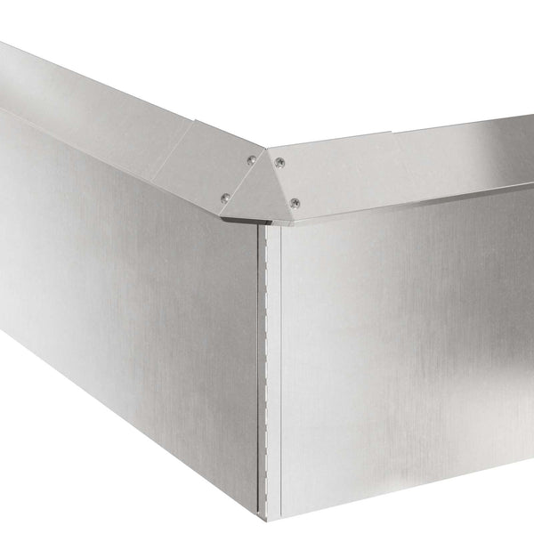 Schneckenzaun Silber Edelstahl 12 Stk.