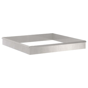 Schneckenzaun Silber Edelstahl 12 Stk.