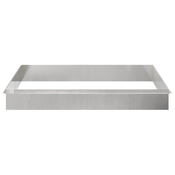 Schneckenzaun Silber Edelstahl 12 Stk.