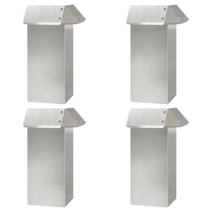 Schneckenzaun Silber Edelstahl 20 Stk.