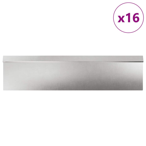 Schneckenzaun Silber Edelstahl 20 Stk.