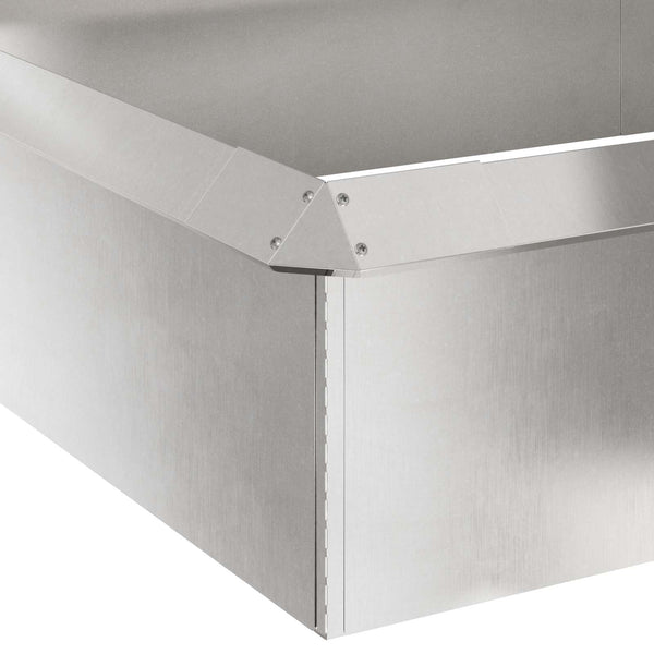 Schneckenzaun Silber Edelstahl 16 Stk