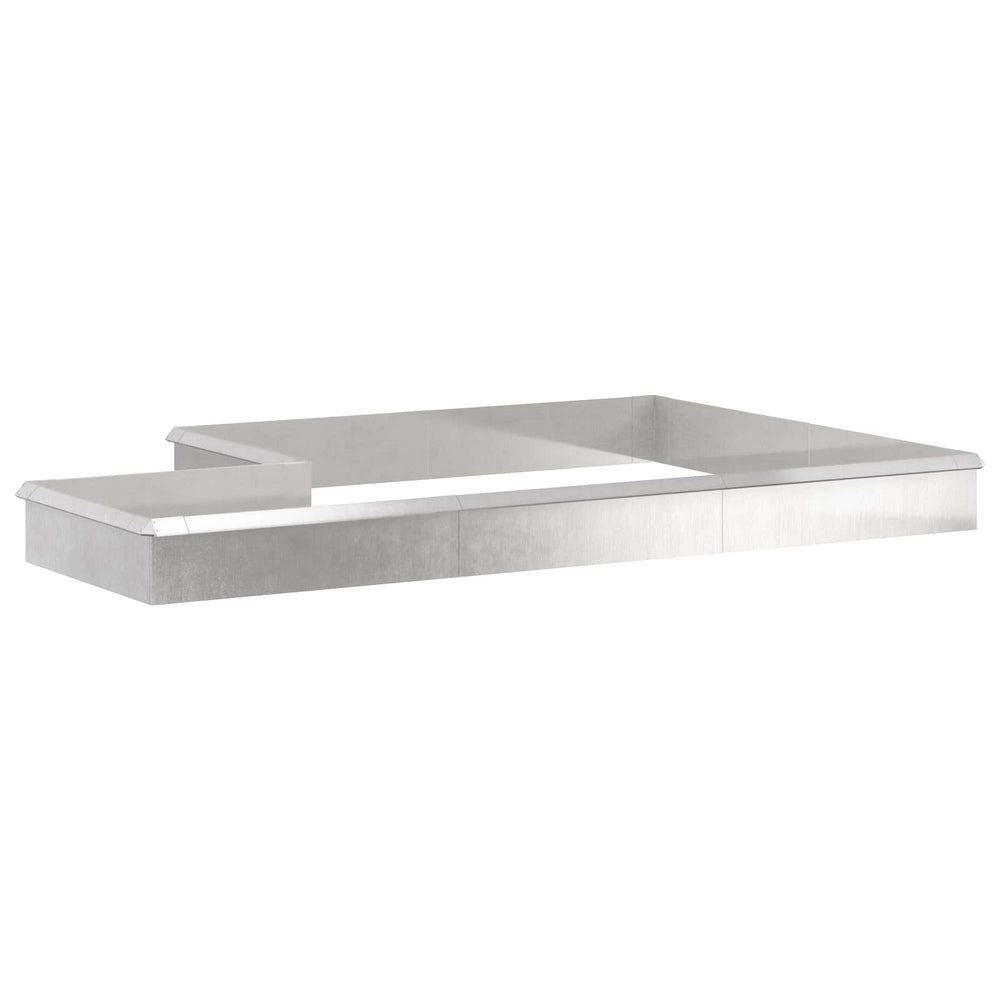 Schneckenzaun Silber Edelstahl 16 Stk
