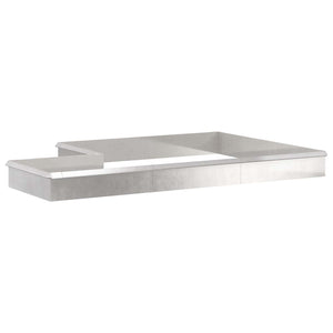 Schneckenzaun Silber Edelstahl 16 Stk