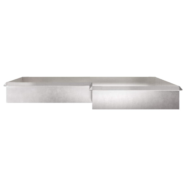 Schneckenzaun Silber Edelstahl 16 Stk