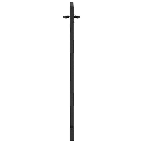 Schwarzes Gartentor 85x125 cm Stahl