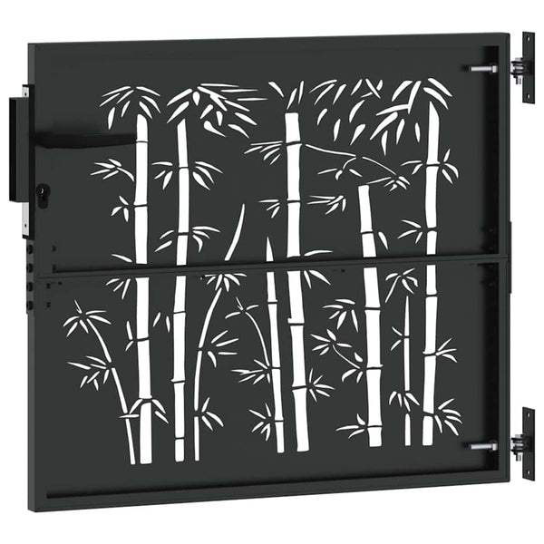 Schwarzes Gartentor 85x175cm Stahl