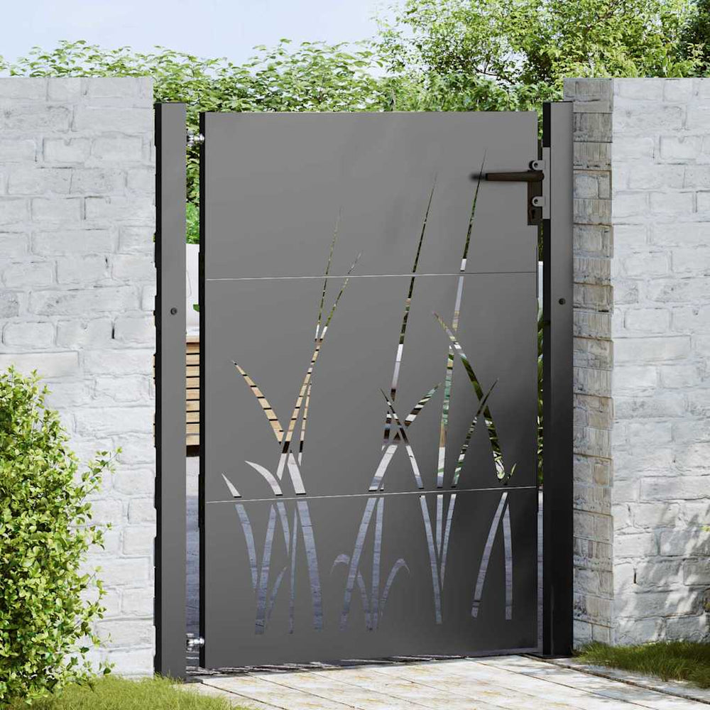 Schwarzes Gartentor 110 x 130 cm