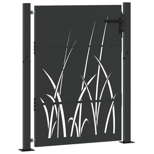 Schwarzes Gartentor 110 x 130 cm