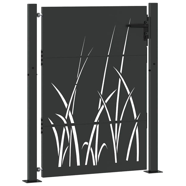 Schwarzes Gartentor 110 x 130 cm