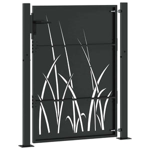 Schwarzes Gartentor 110 x 130 cm