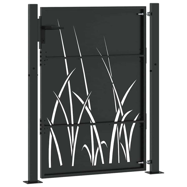 Schwarzes Gartentor 110 x 130 cm