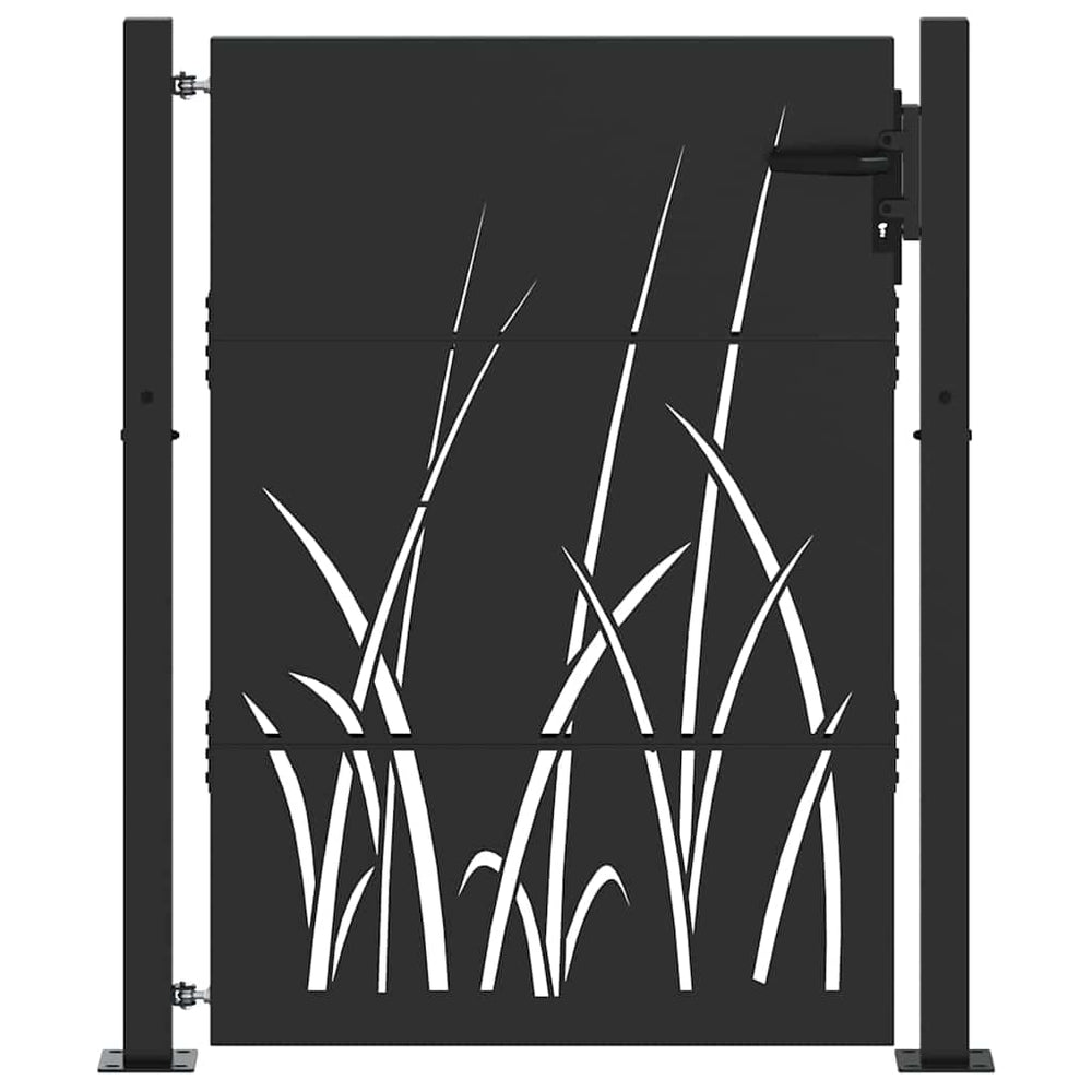 Schwarzes Gartentor 110 x 130 cm