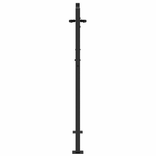 Schwarzes Gartentor 110 x 130 cm