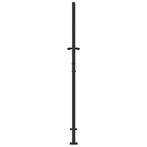 Schwarzes Gartentor 110x180cm aus Stahl