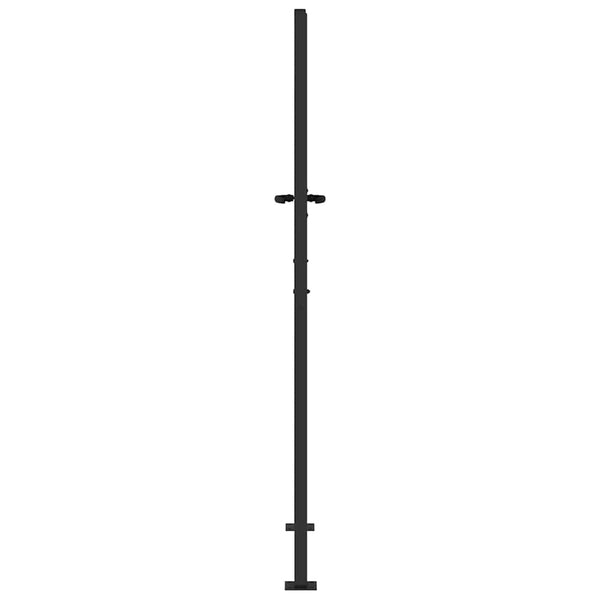Schwarzes Gartentor 110x180cm aus Stahl
