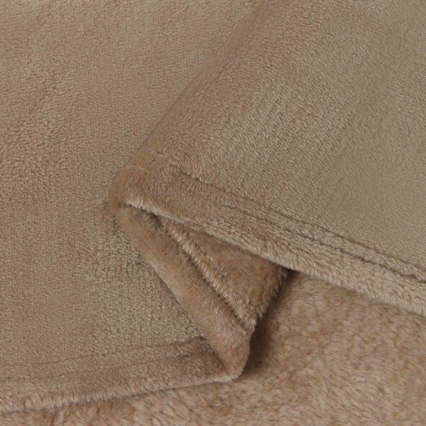 Kamel Fleece Überwurfdecke 220x240 cm