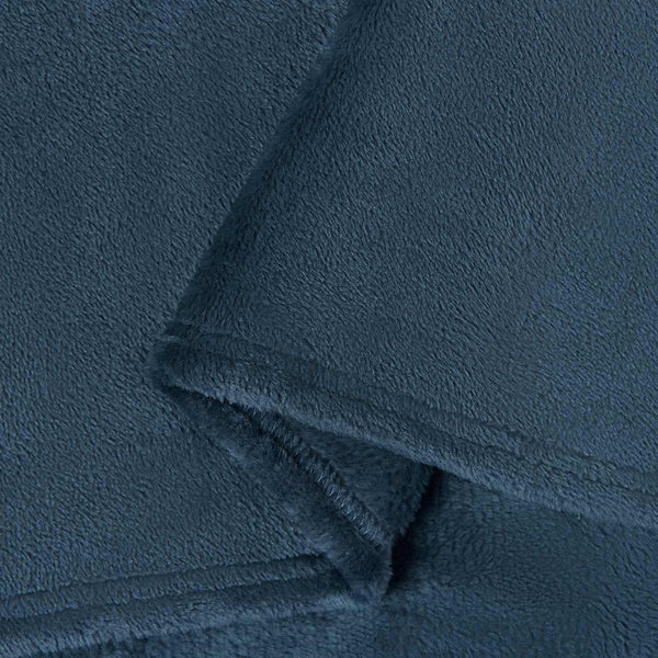Marineblaue Fleece-Decke 130 x 150 cm