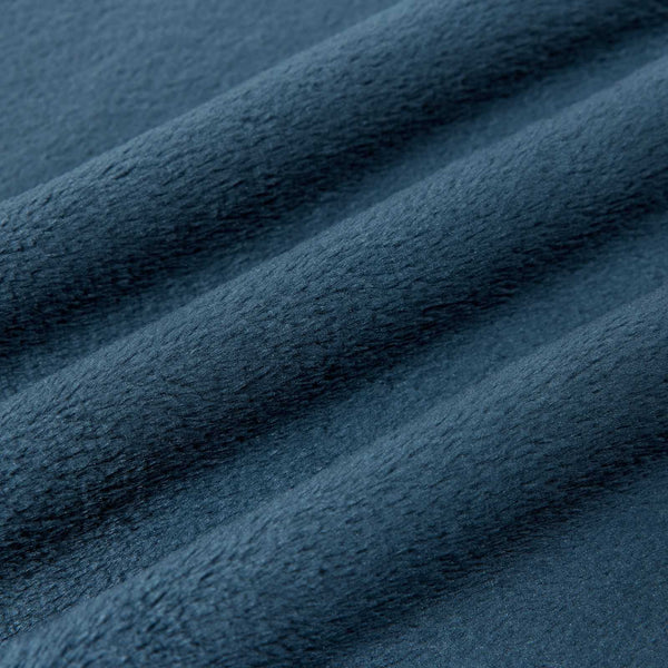 Marineblaue Fleece Überwurfdecke 220x240