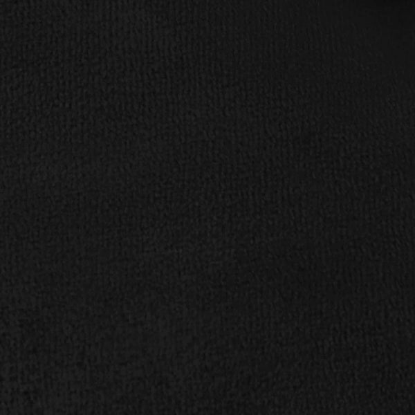 Schwarze Fleece Überwurfdecke 240x270