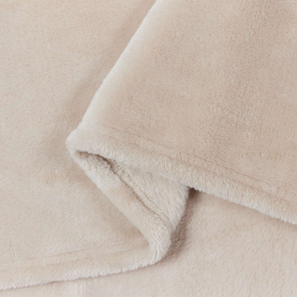 Fleece Decken Beige 220x240 cm, 6er-Set