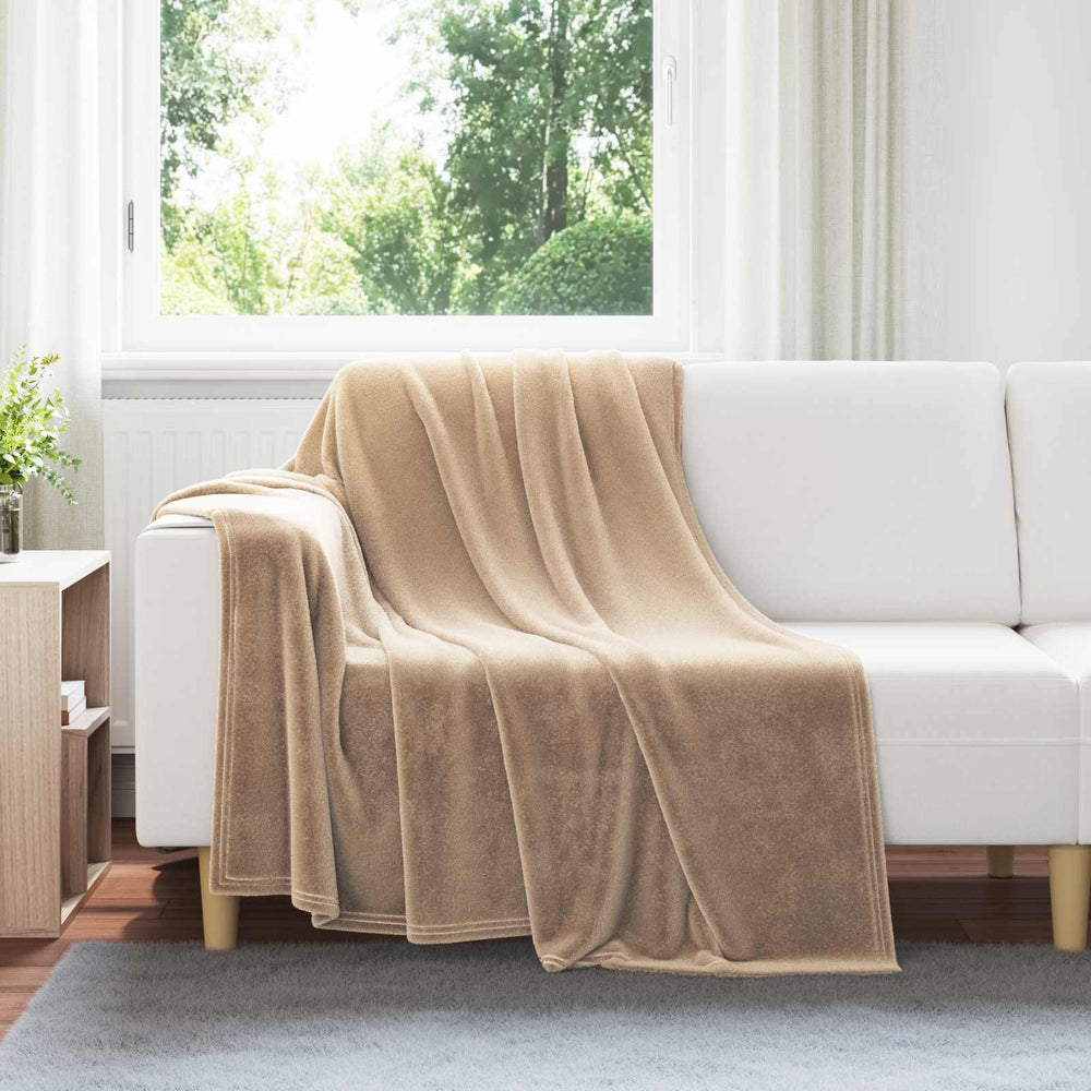vidaXL Couvertures de canapé 6 pcs Camel 150 x 200 cm Polaire