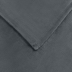6er-Set Dunkelgraue Fleecedecken 130x150 cm